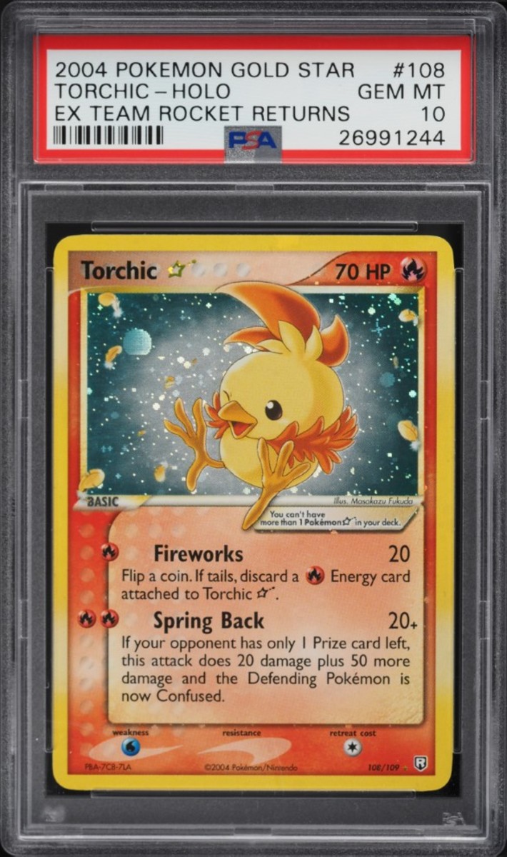 2004 Rocket Returns Torchic Pokémon Card